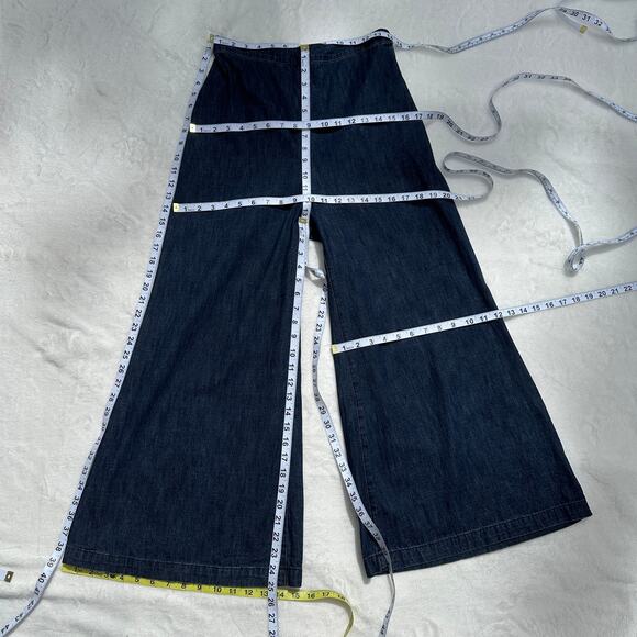 Rachel Comey Absolute Pant Wide Leg Flare Jeans Dark Indigo Denim Size 4 EUC - Picture 8 of 16